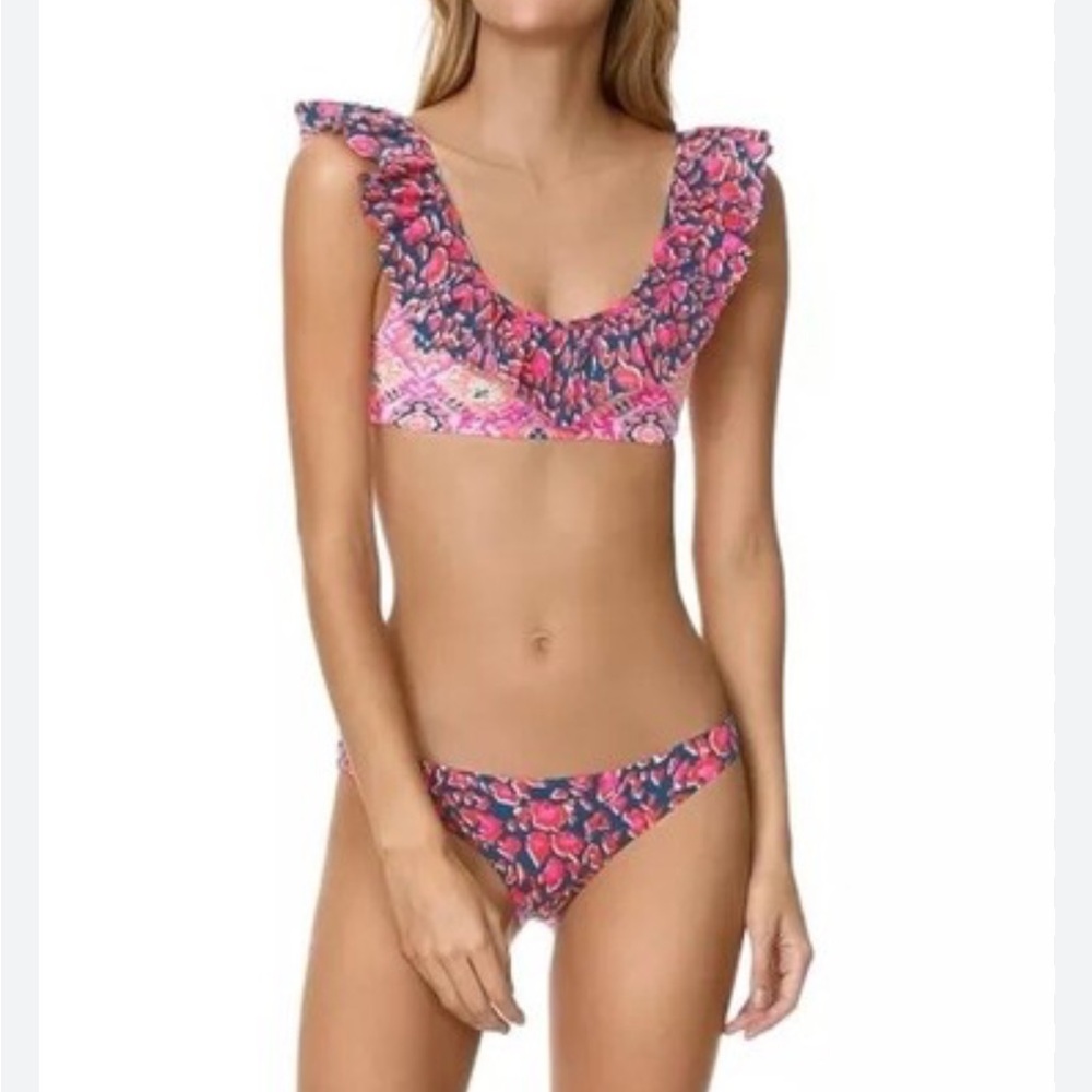 Maaji "You're So Lucky" Reversible Ruffle Bikini Set with two Tops